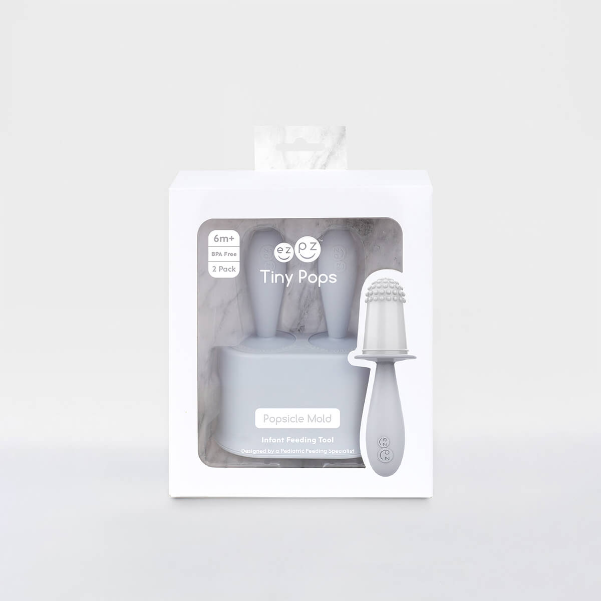 ezpz Tiny Pops Eisform Silikon Pewter 5er Beikost