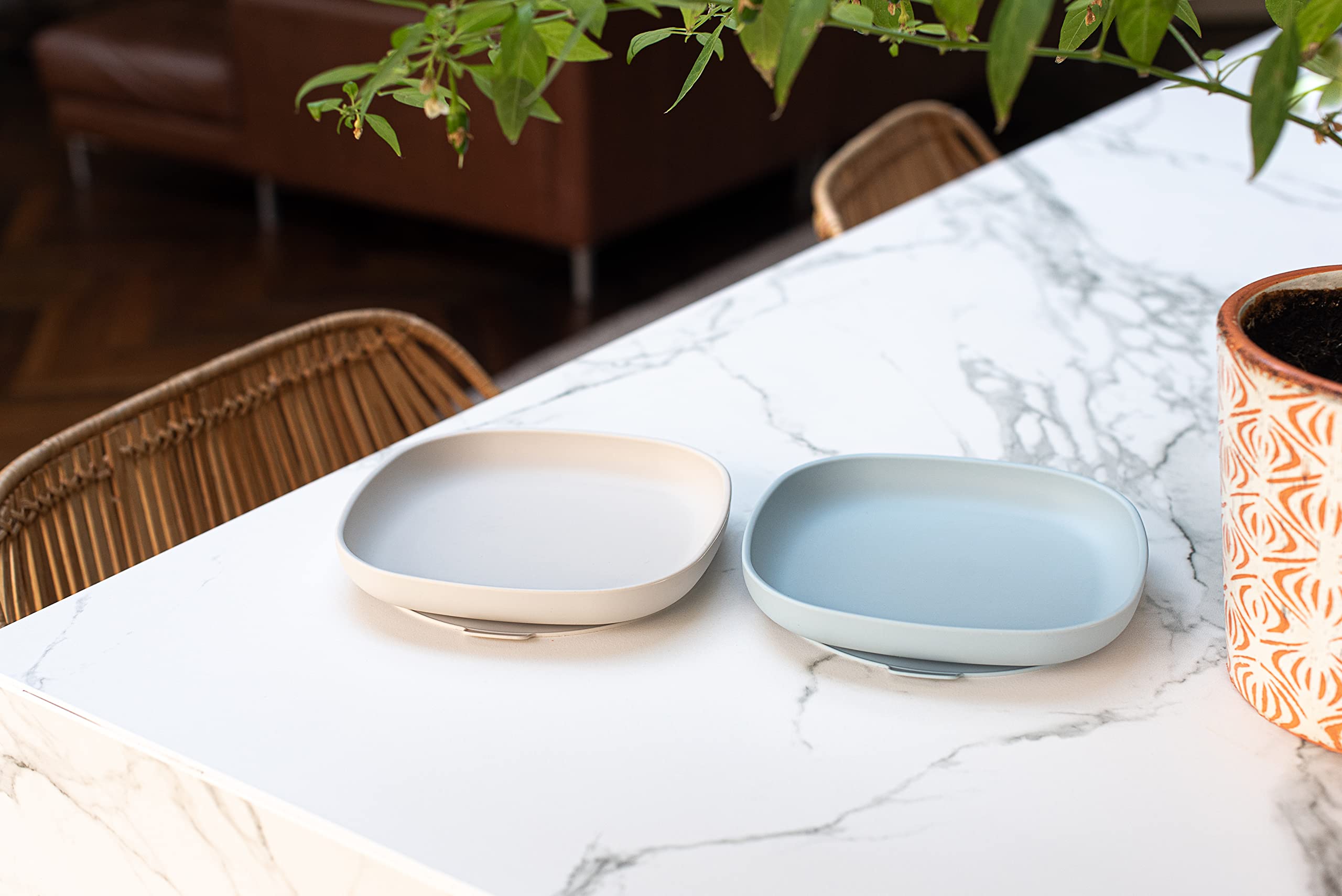 ana baby Weaning Saugteller Silikon 2 Stück BPA-frei