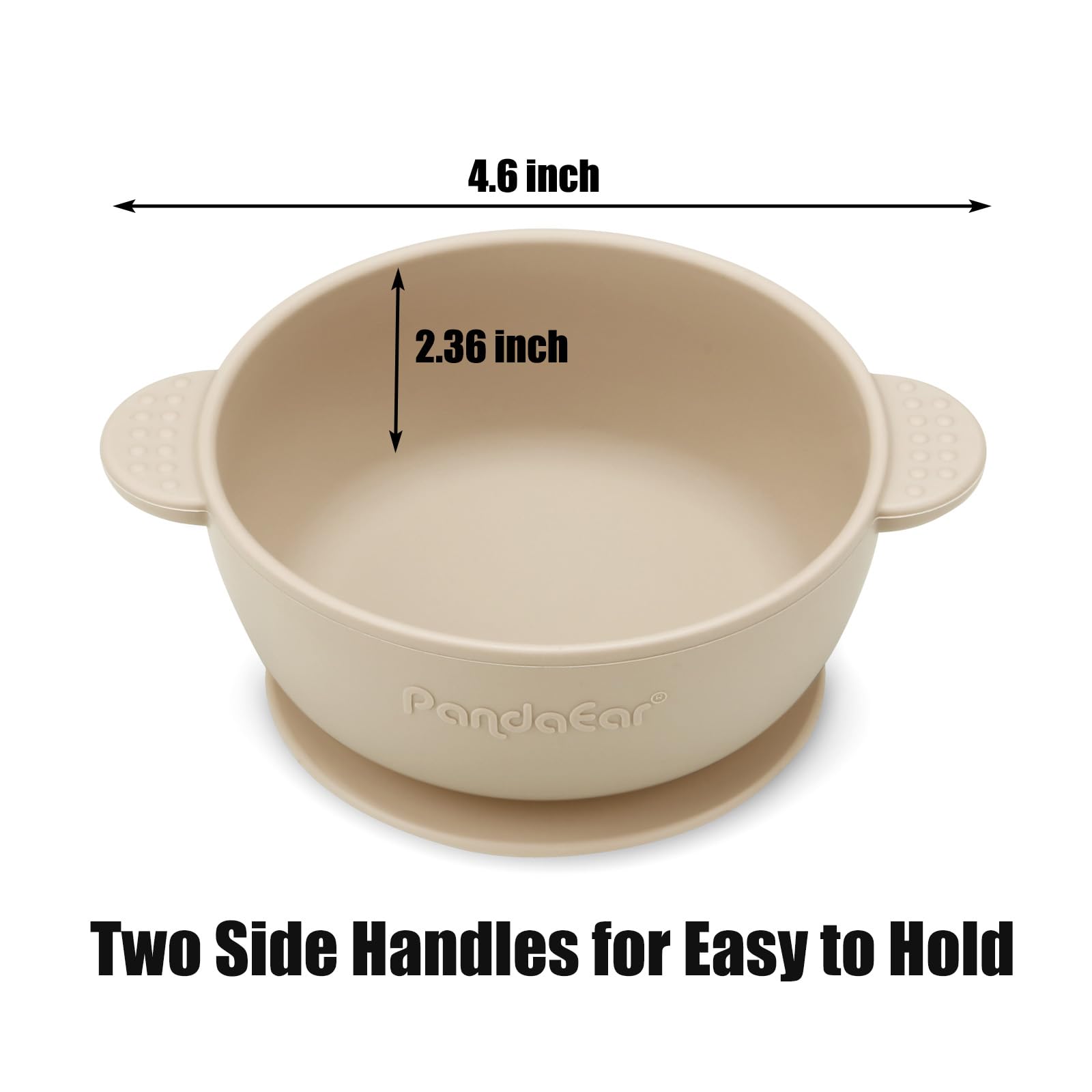 PandaEar Bowl Saugnapf Schüssel Silikon 3er Blau Grün