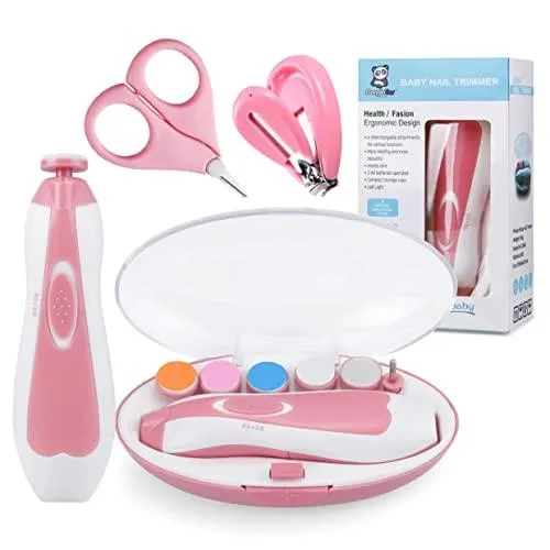 PandaEar Grooming Electric Nagelknipser Nagelfeile Rosa Baby