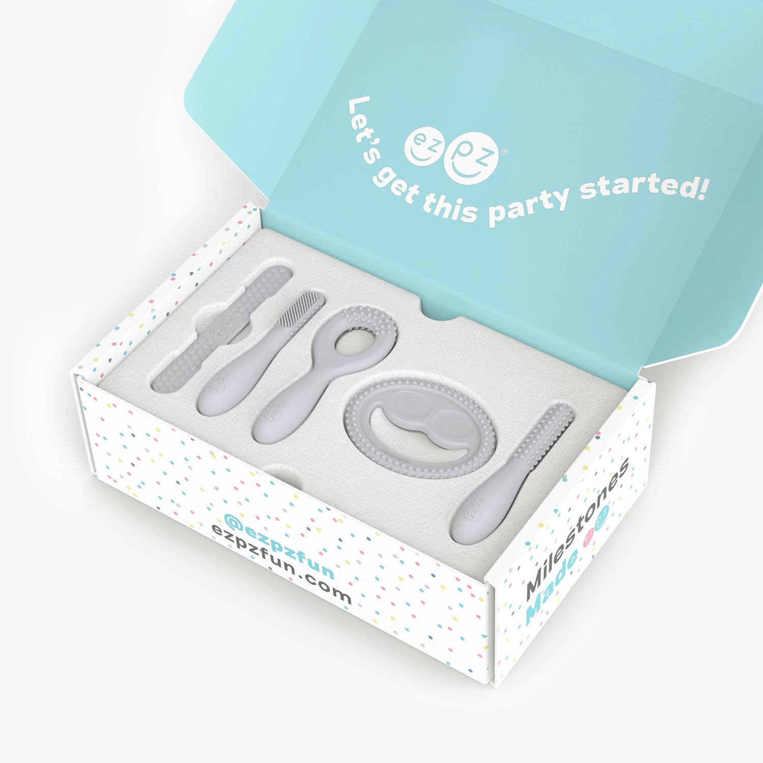 ezpz Kit 1 Prepare Starting Solids Beikostset Silikon Pewter