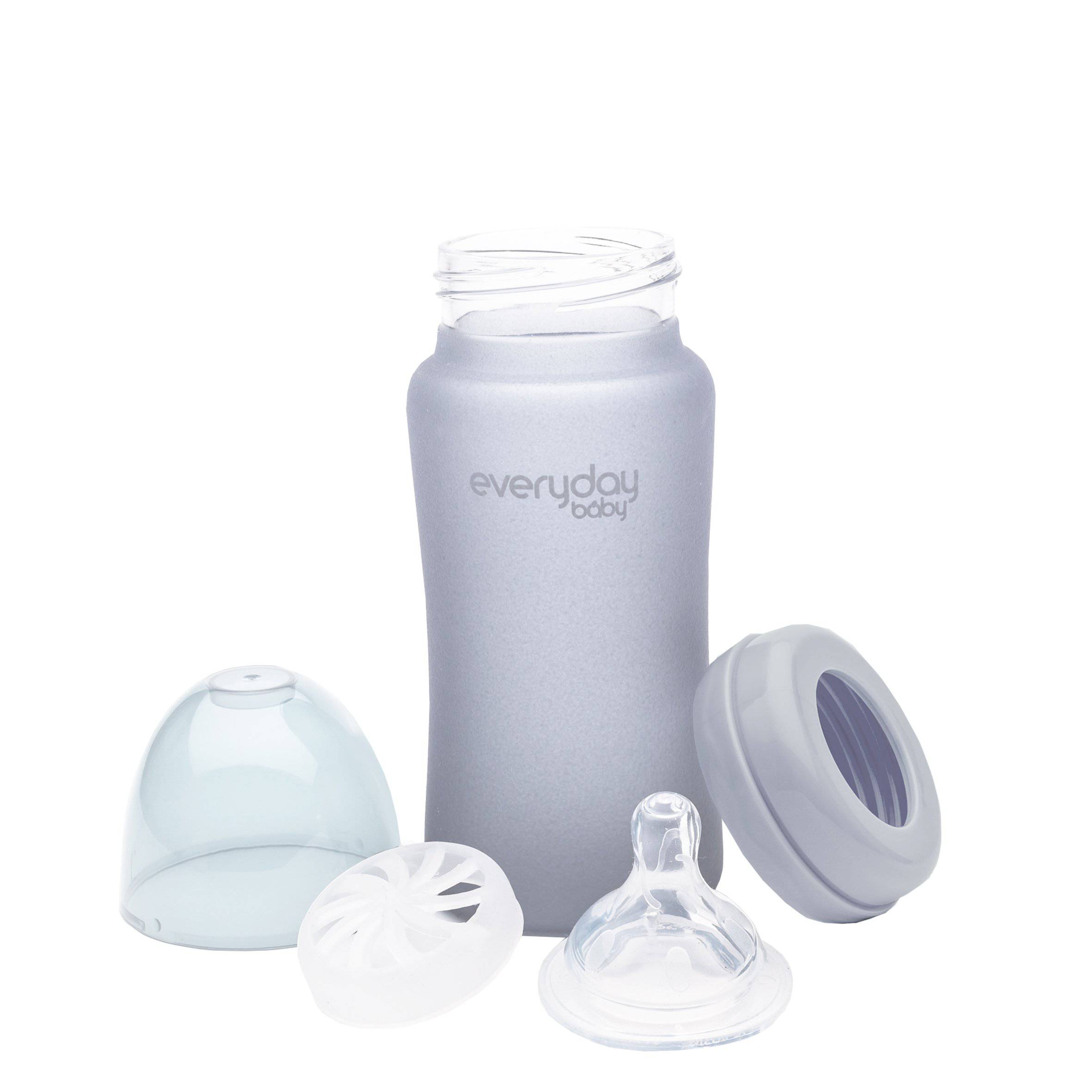 Everyday Baby Glass Bottles Babyflasche 240 ml Grey