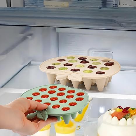 PandaEar Food Storage Gefrierform Silikon 2er-Pack Portionen