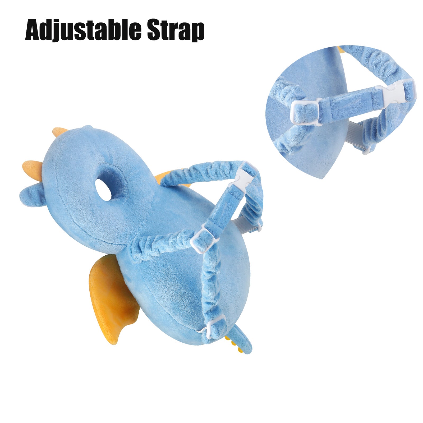 PandaEar Safety Kopfschutz Rucksack Baby Blau