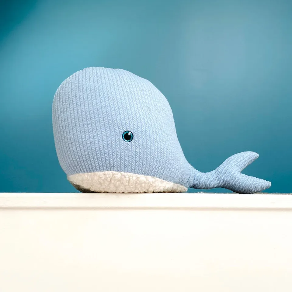 Les Petits Citrons Malo Kuscheltier Wal Blau 43 cm