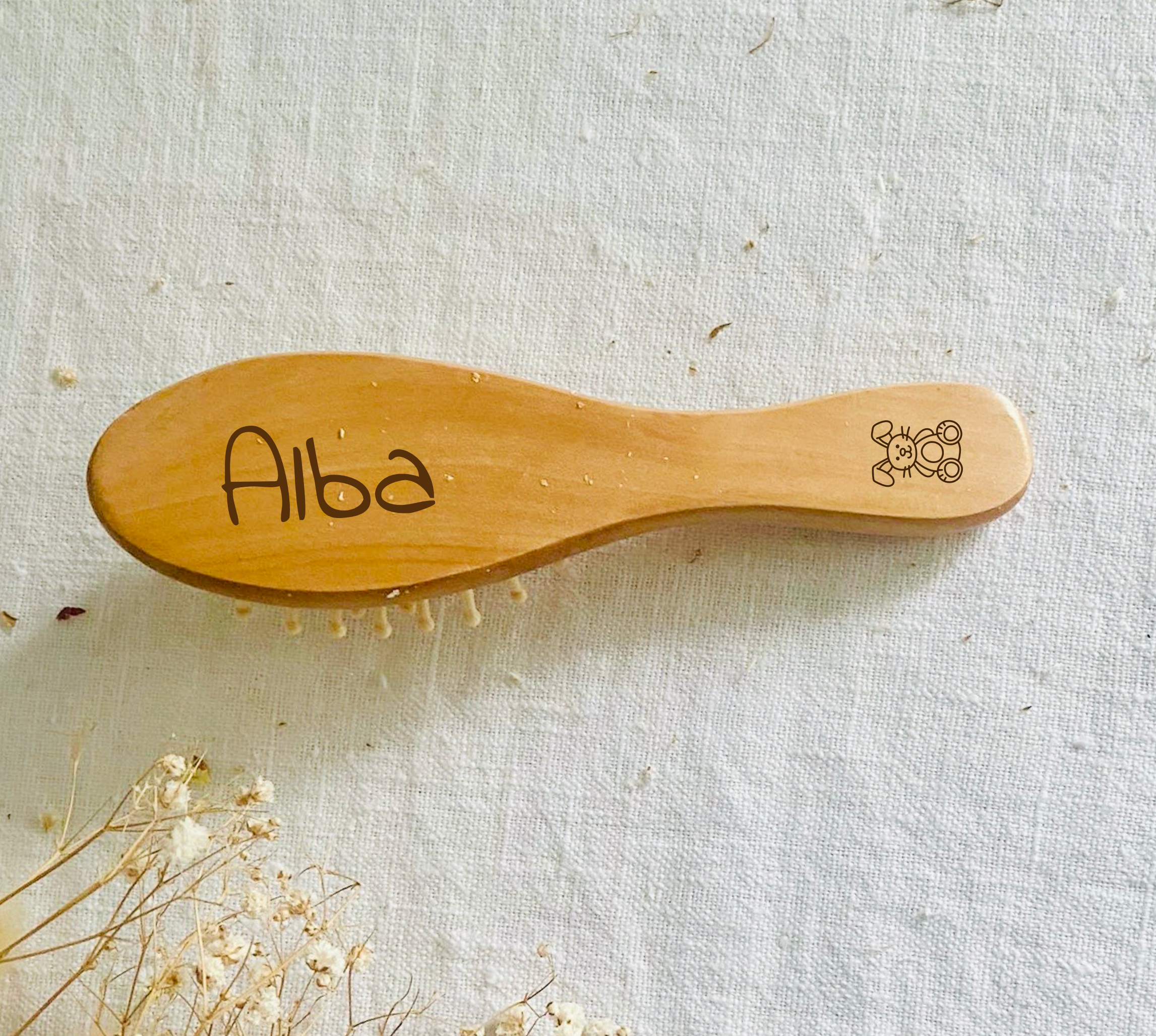 Les Petits Citrons La Chambre Hugo Bürste Holz personalisiert