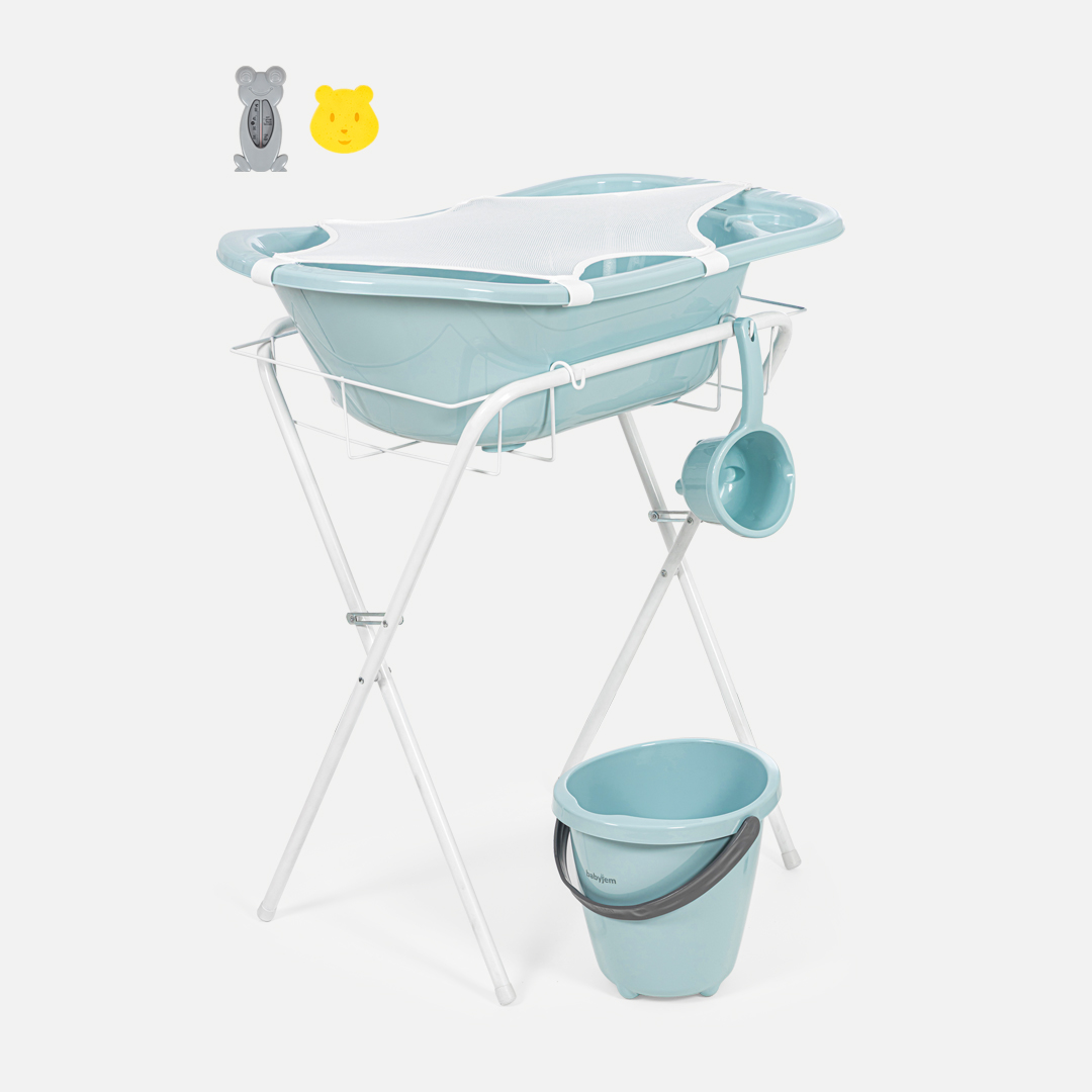 BabyJem Banyo Badewanne mit Gestell 7-teilig 38 L