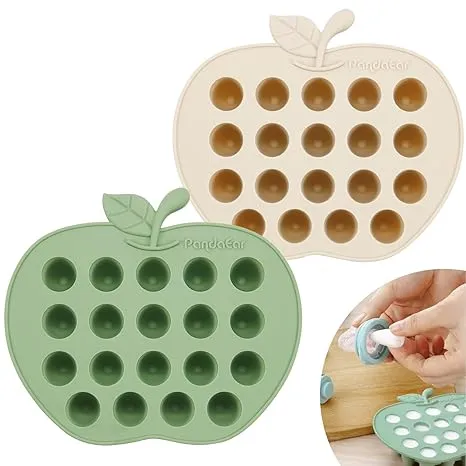 PandaEar Food Storage Gefrierform Silikon 2er-Pack Portionen