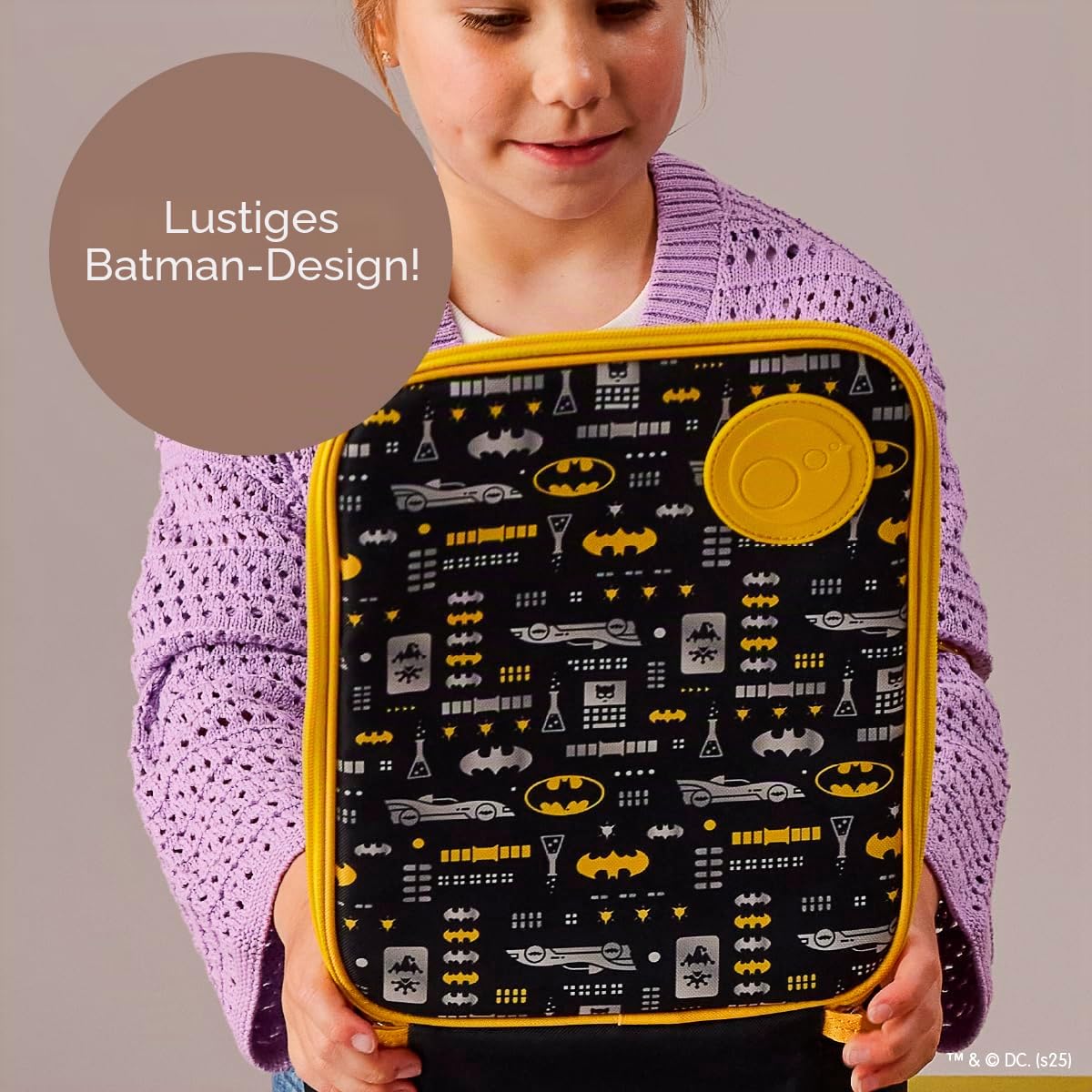 b.box Batman Lunchbag Isolierte Lunchtasche für Kinder
