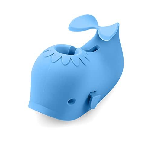 PandaEar Bad Wasserhahnschutz Silikon Wal Blau Babybad