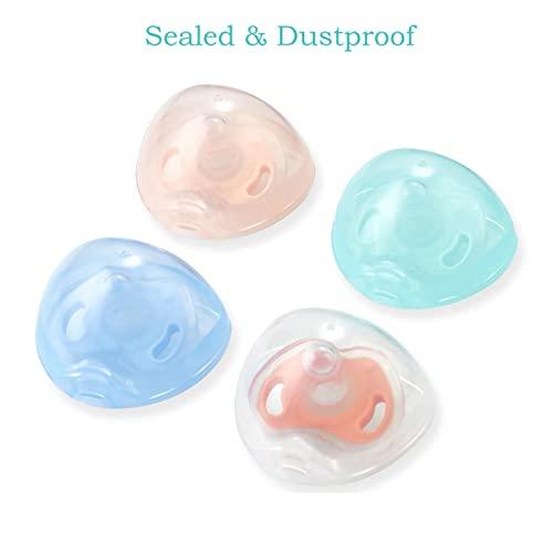 PandaEar Pacifiers Schnullerbox 4er transparent BPA-frei