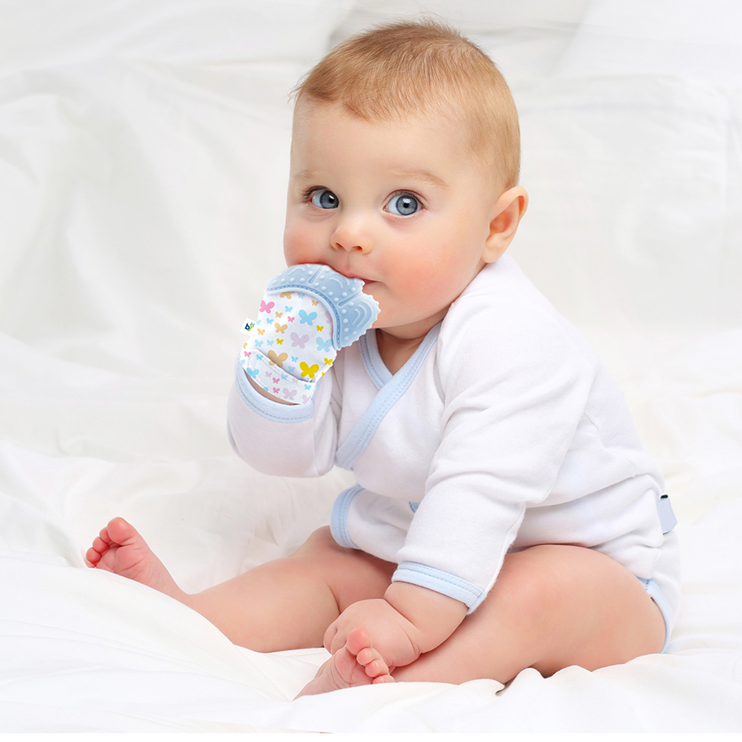 BabyJem Oyuncak Kelebek Beißhandschuh Schmetterling Stoff