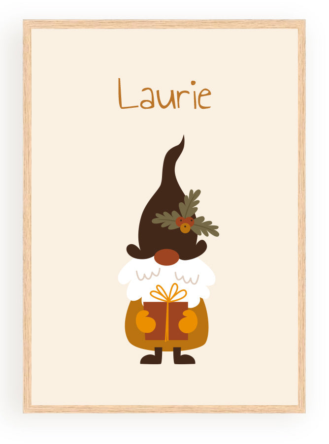 Les Petits Citrons La Papeterie Lutins Poster Bonnet Sapin A4 Rahmen