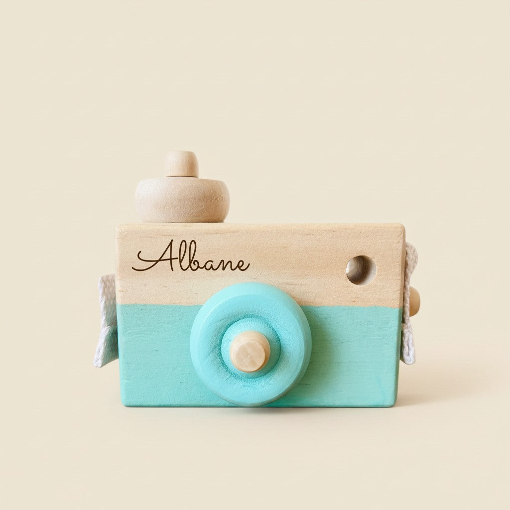 Les Petits Citrons Le Jeu Pablo Kinderkamera Holz Blau