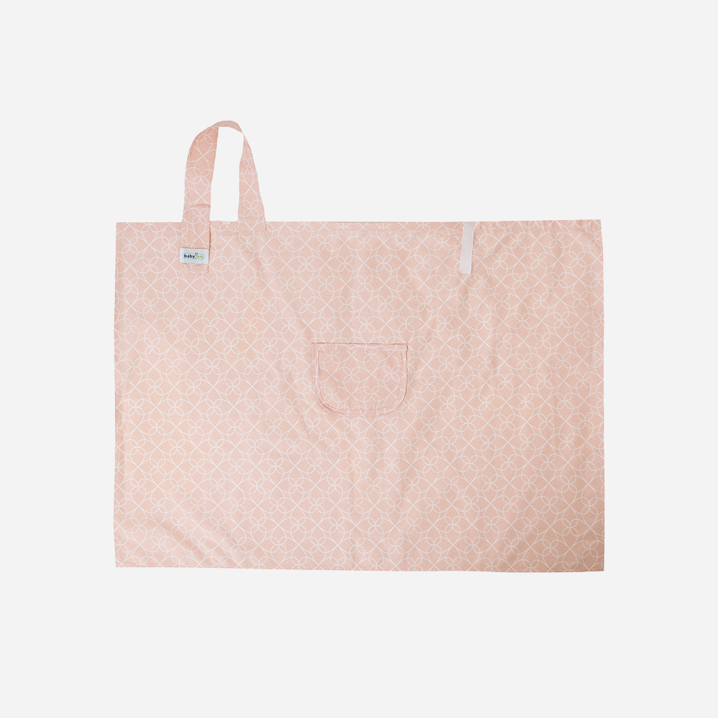 BabyJem Anne Stilltuch Baumwolle mit Tasche rosa
