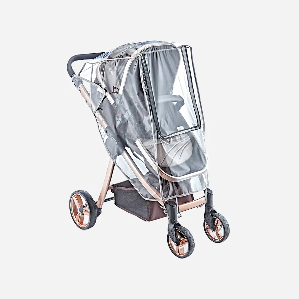 BabyJem Seyahat Regenverdeck Kinderwagen transparent Reflektor