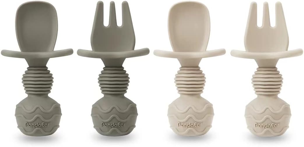 PandaEar Feeding Set Silikon 6-teilig mit Saugnapf