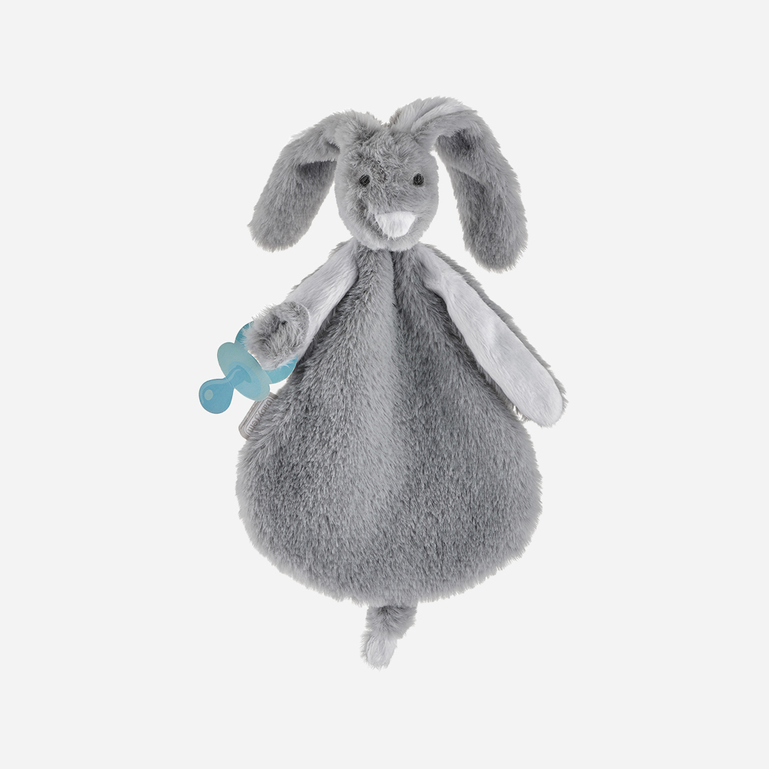 BabyJem Oyuncak Schmusetuch Hase mit Schnullerband