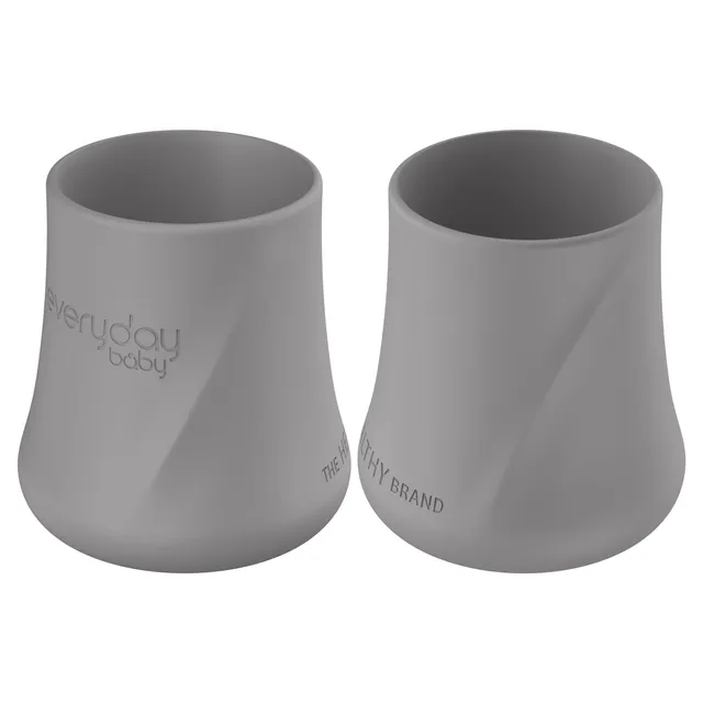 Everyday Baby Tableware Silikonbecher 2er Quiet Grey