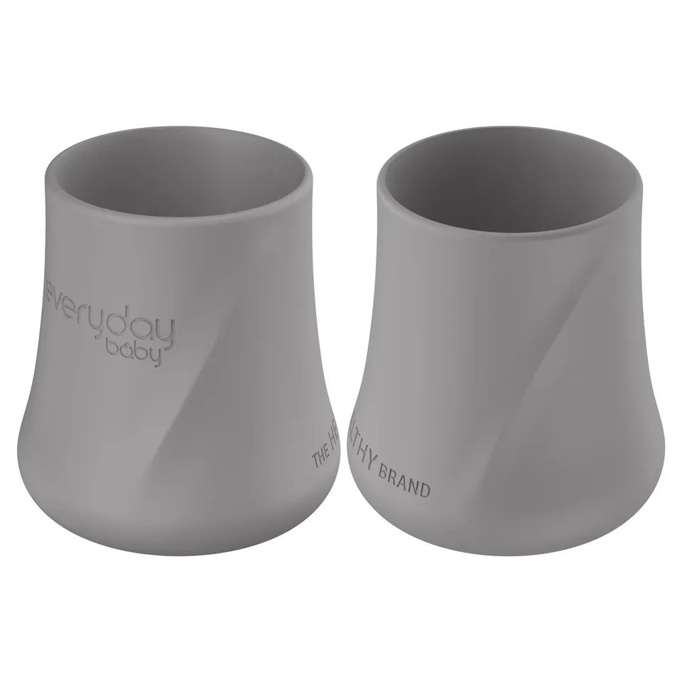 Everyday Baby Tableware Silikonbecher 2er Quiet Grey