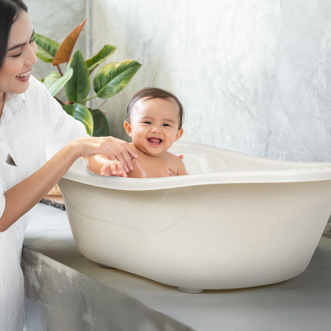 BabyJem Banyo Giderli Baby Badewanne Groß Matt Ablauf