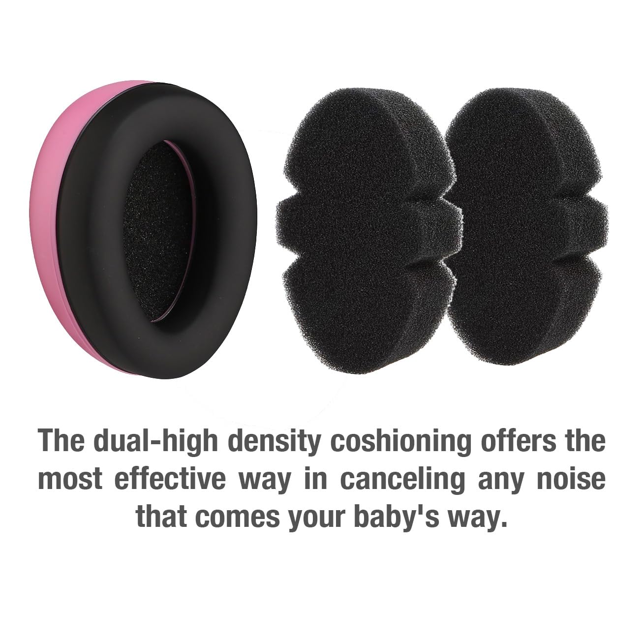 PandaEar Safety Noise Cancelling Kopfhörer Baby pink