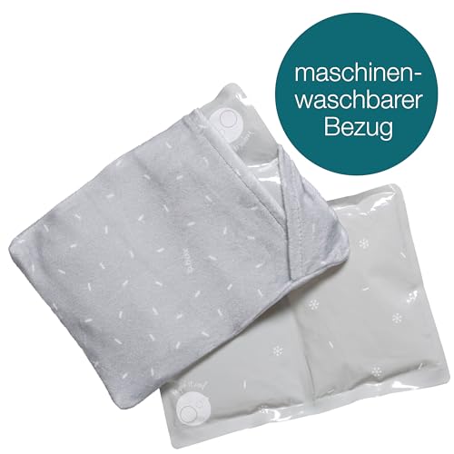 b.box Eiszapfen Jumbo Kühlakku Gel 2er mit Stoffbezug