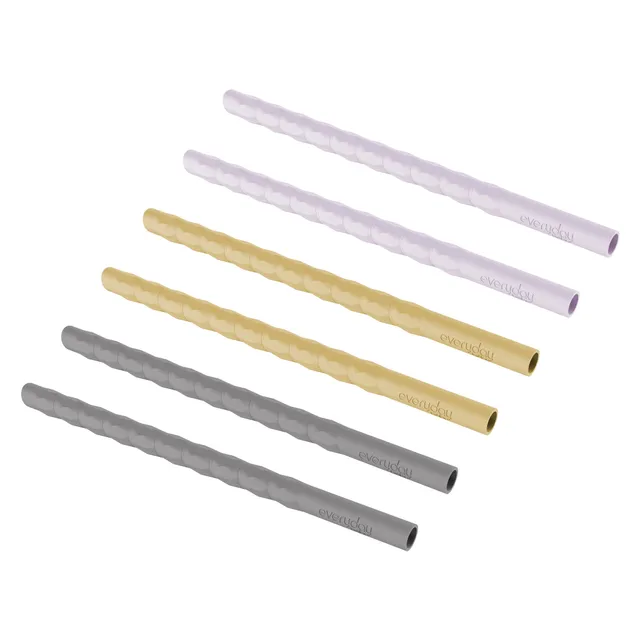 Everyday Baby Accessories Strohhalm Silikon 6er Pack Mix