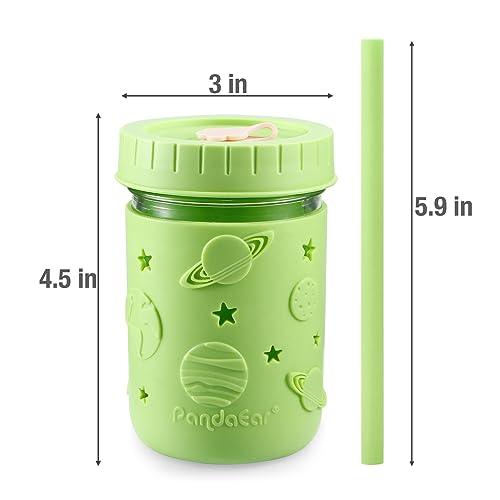 PandaEar Cup Glasbecher Mason Jar 4er-Pack Multicolor