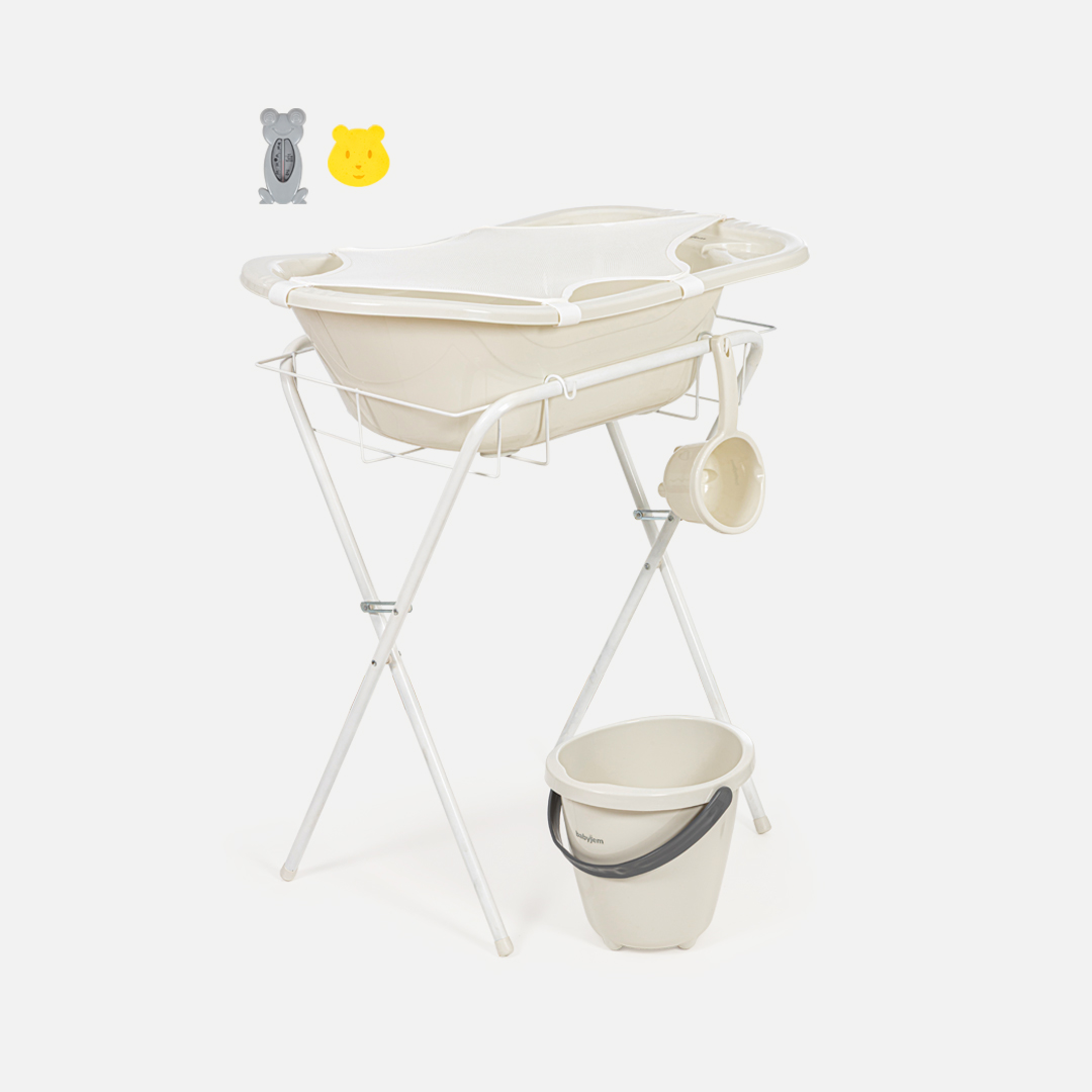 BabyJem Banyo Badewanne mit Gestell 7-teilig 38 L
