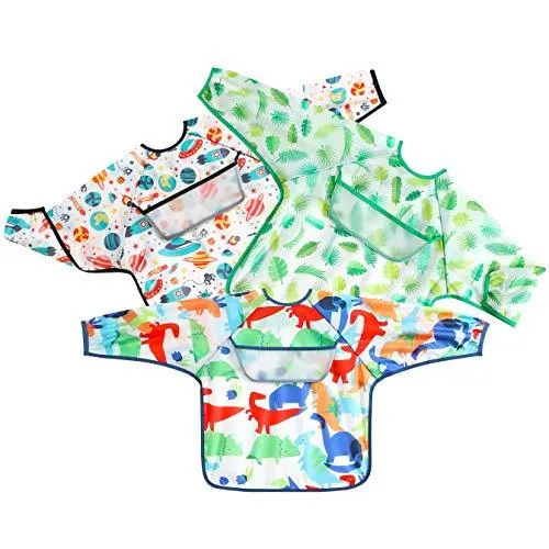 PandaEar Bibs Long Sleeve Ärmellätzchen 3er wasserdicht