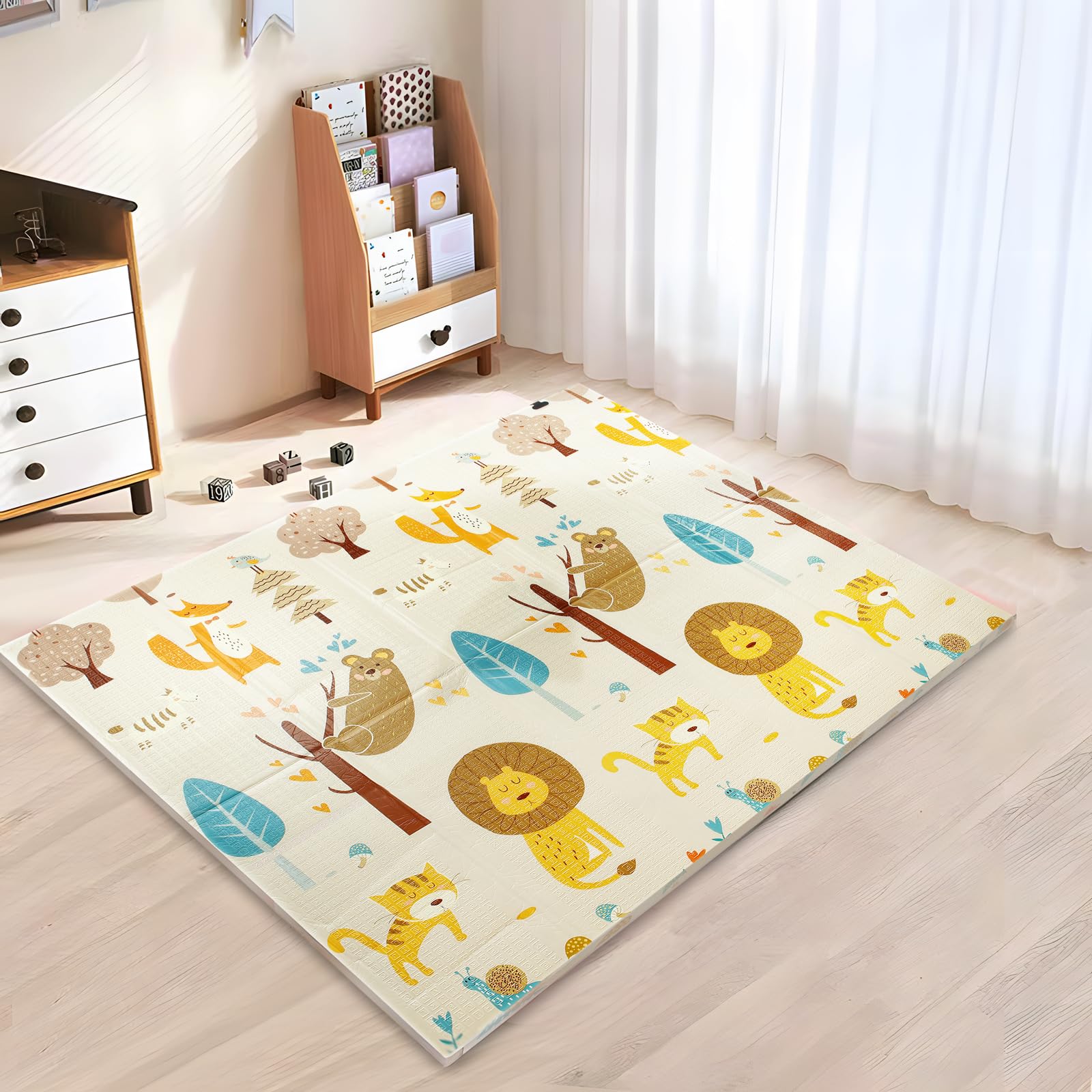 PandaEar Entertainment Play Mat Spielmatte 78x59 Wende XPE