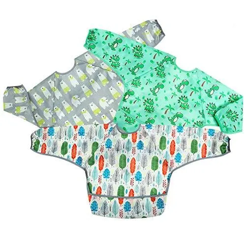 PandaEar Bibs Ärmellätzchen 3er Pack 12-48 Monate