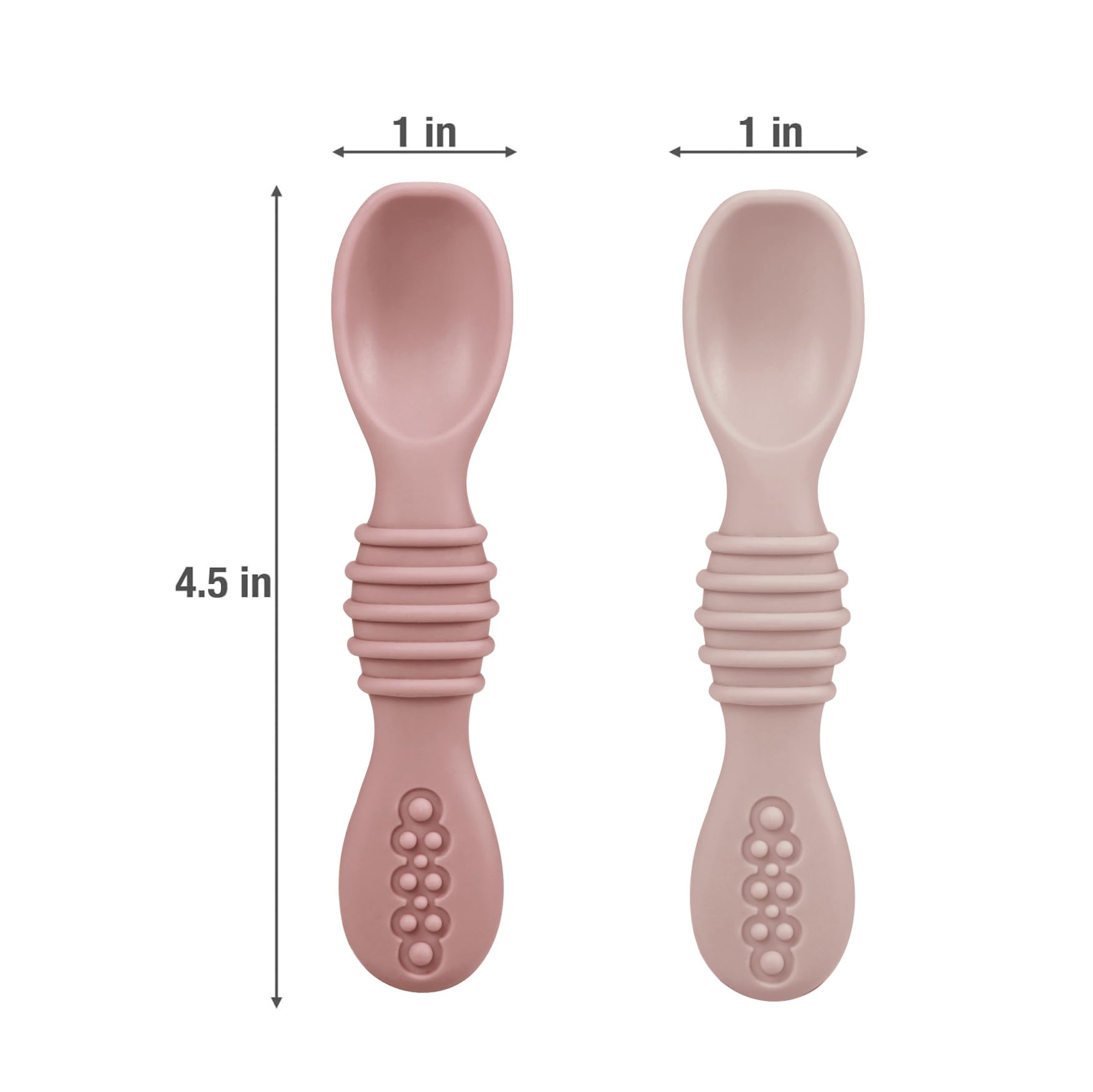 PandaEar Feeding Set Esslern-Set 12-tlg Silikon Rosa