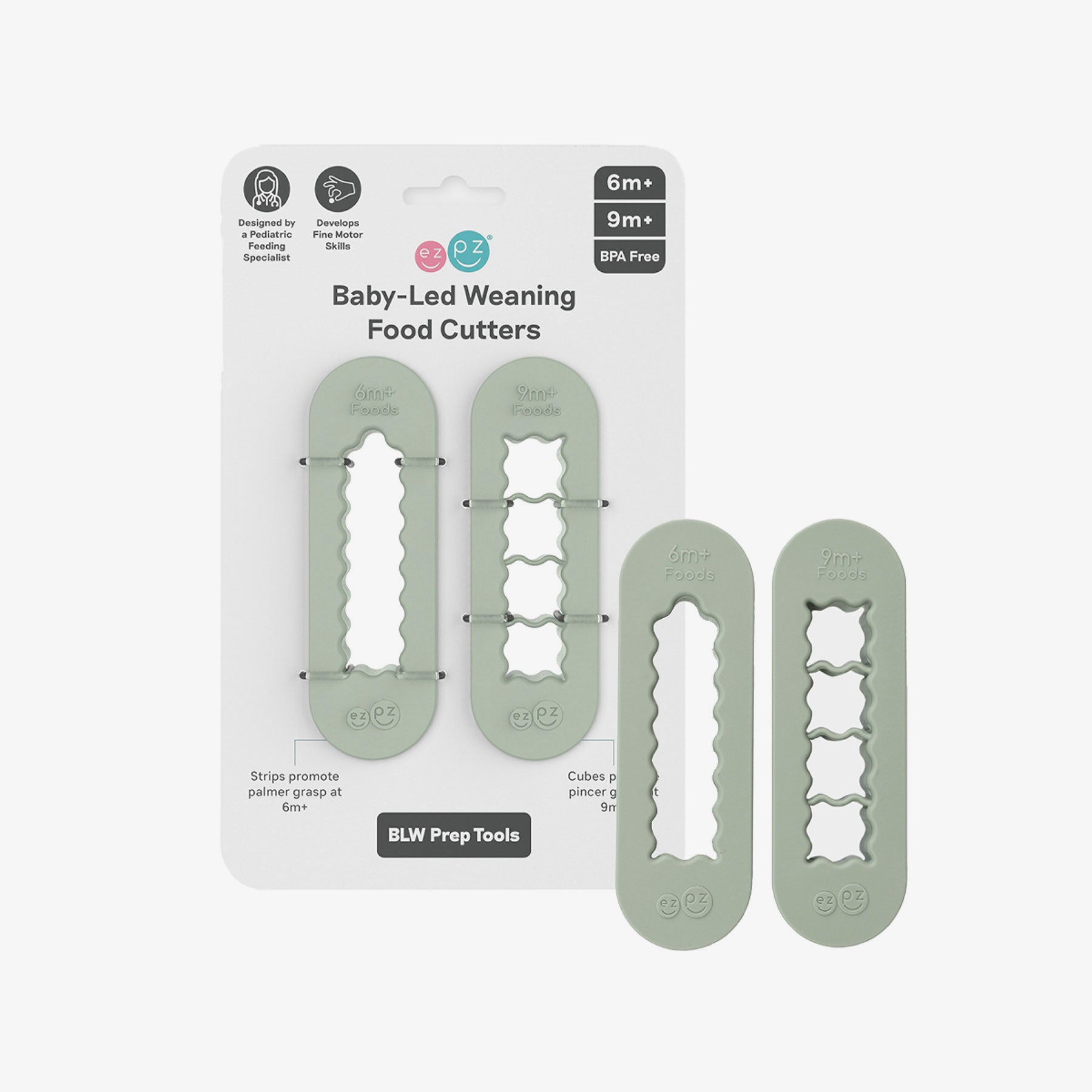 ezpz Baby-Led Weaning Food Cutters Schneider 5er Sage