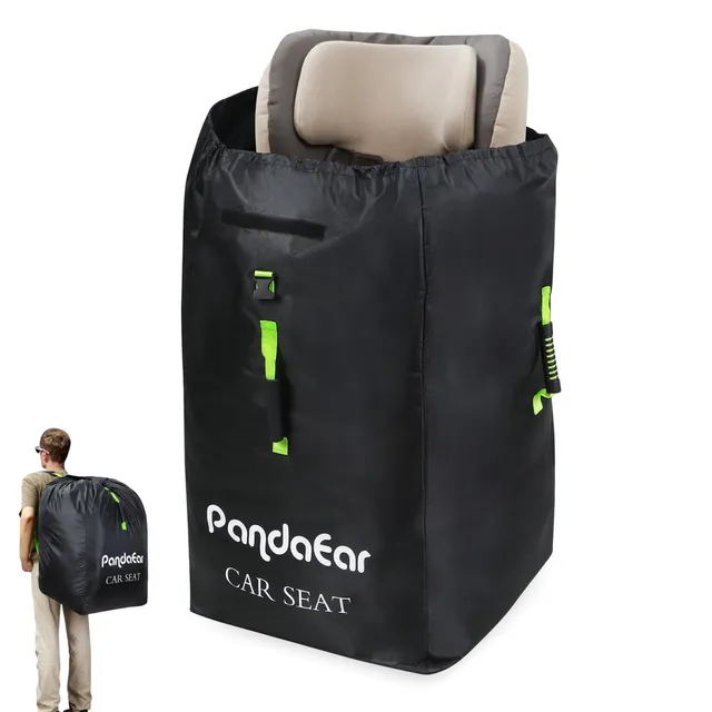 PandaEar Autositz Reisetasche Schwarz Universal 46x46x86