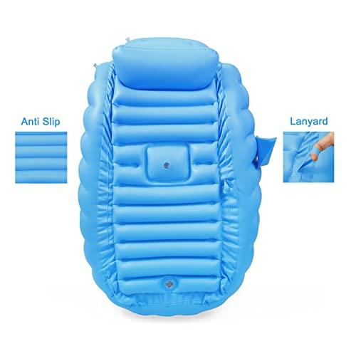PandaEar aufblasbare Babybadewanne Blau mit Pumpe