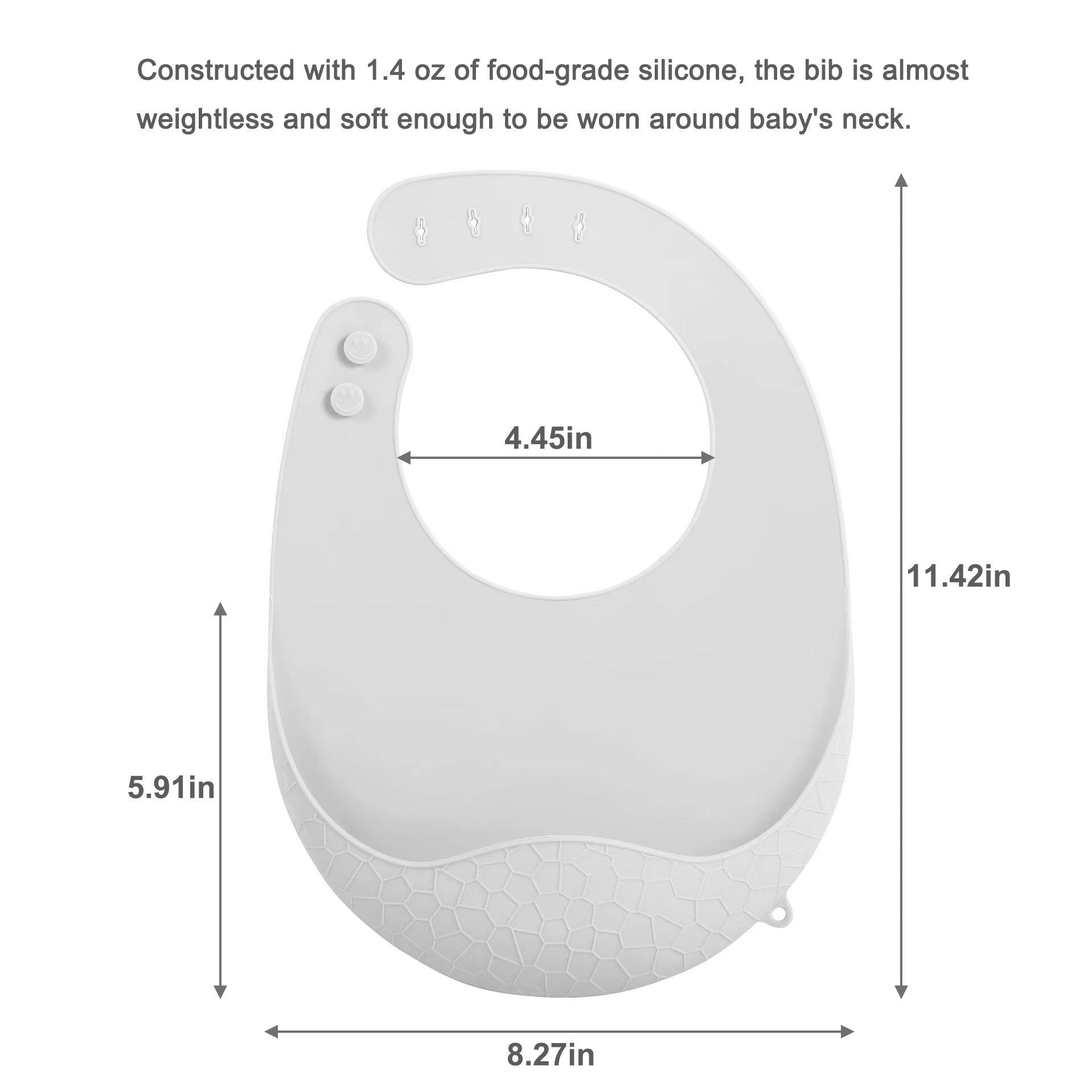 PandaEar Bibs Silicone Bibs Silikonlätzchen 3er leicht