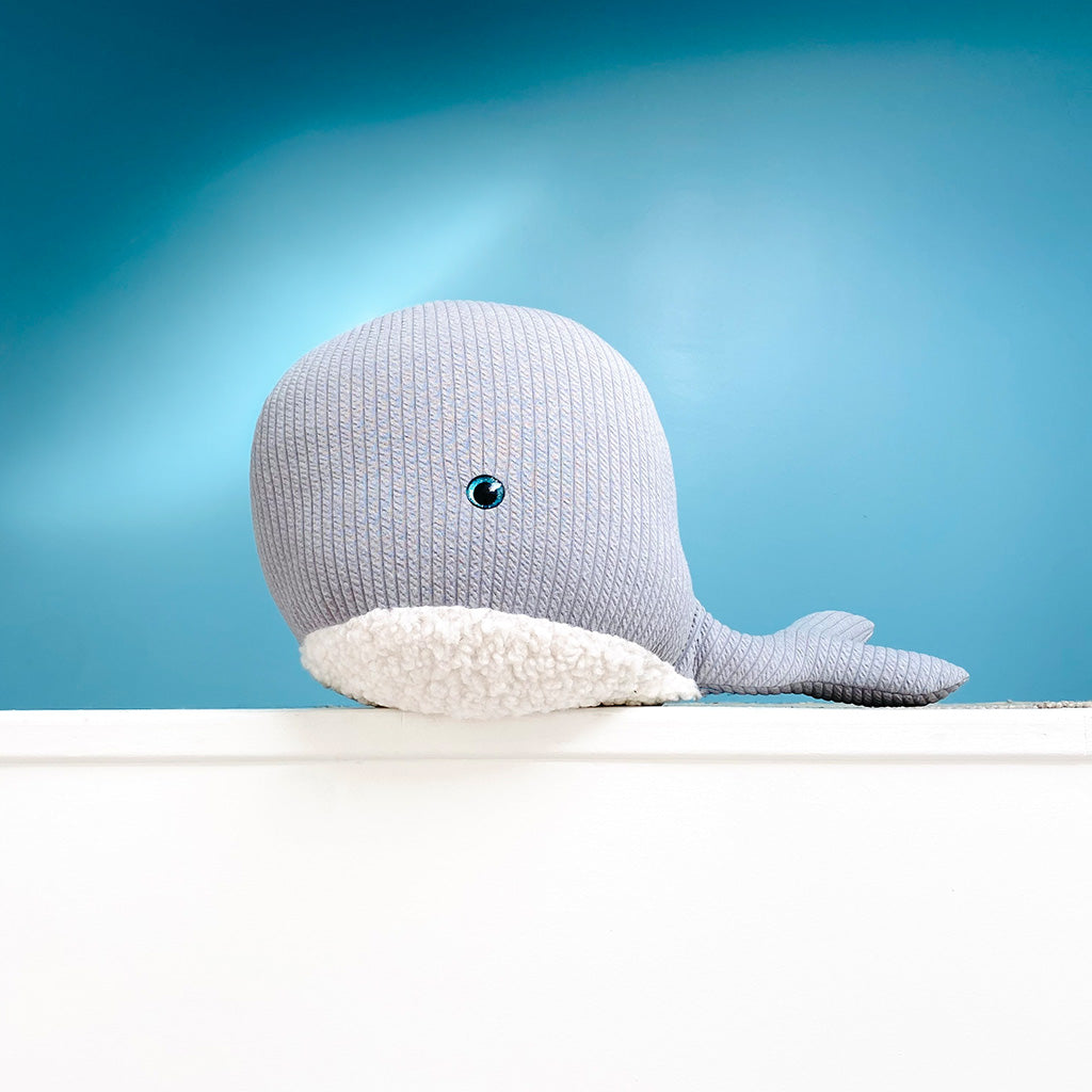 Les Petits Citrons Malo Kuscheltier Wal Blau 43 cm