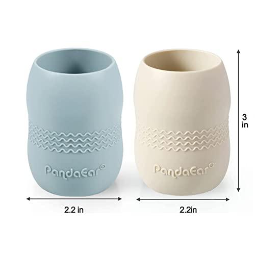 PandaEar Feeding Set Silikon Geschirrset Grün 6-teilig saugfest