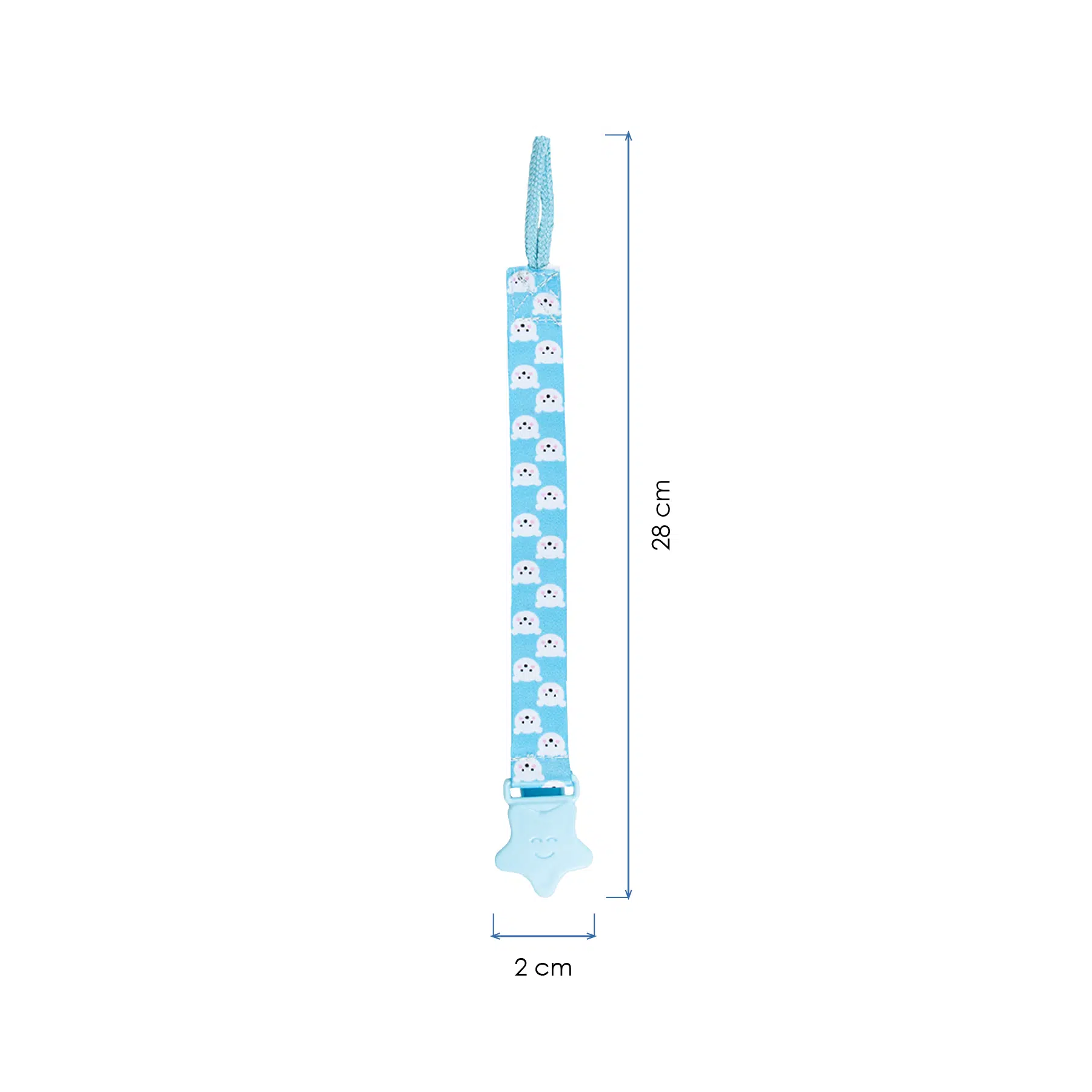 BabyJem Beslenme Schnullerhalter gemustert Standard
