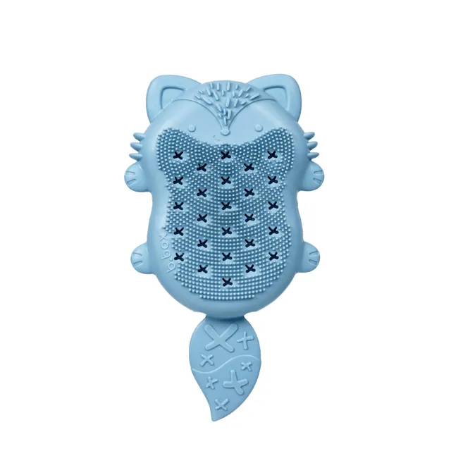 b.box Baby Badebürste Silikon mit Schwamm und Saugnapf