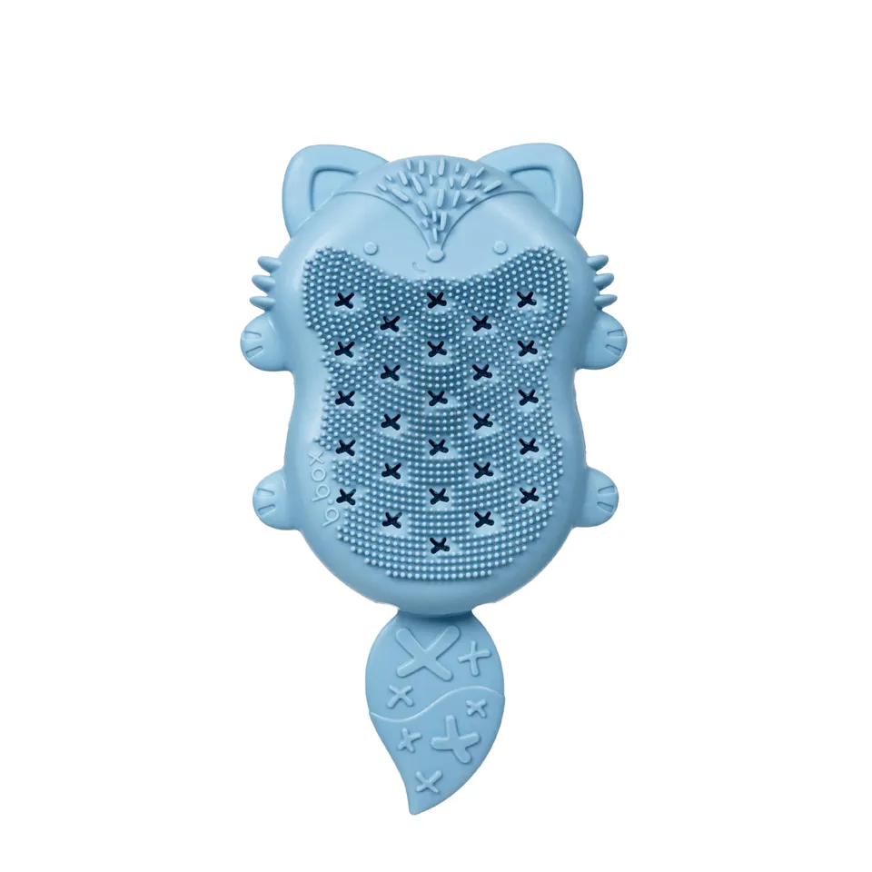 b.box Baby Badebürste Silikon mit Schwamm und Saugnapf