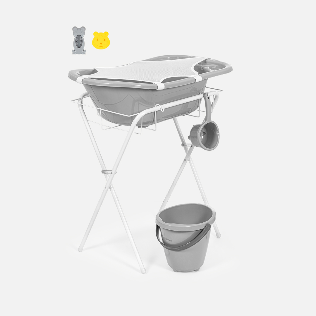 BabyJem Banyo Badewanne mit Gestell 7-teilig 38 L