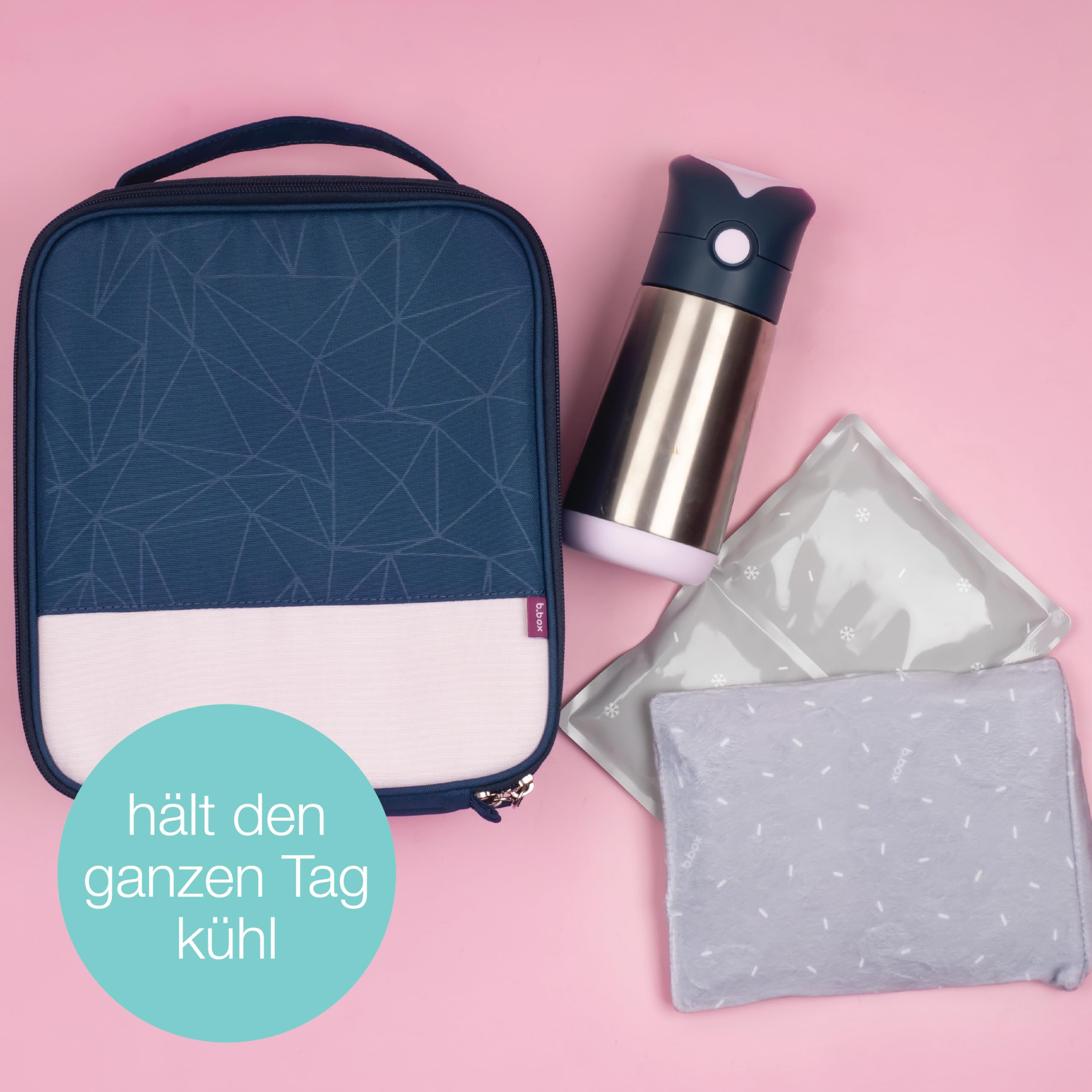 b.box Eiszapfen Jumbo Kühlakku Gel 2er mit Stoffbezug