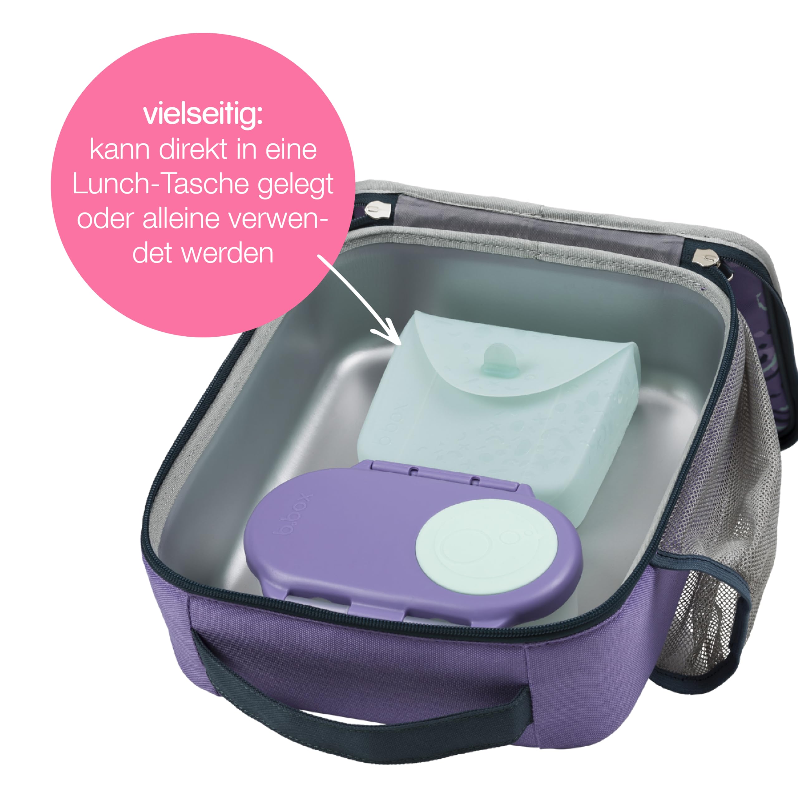 b.box Sandwich Silikonbeutel Wald wiederverwendbar Lunchbox