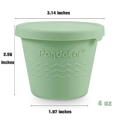 PandaEar Food Storage Babybehälter Silikon 120ml 12er Set