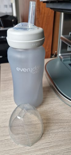Everyday Baby Glass Bottles Strohhalmflasche Glas 240 ml Mint Green