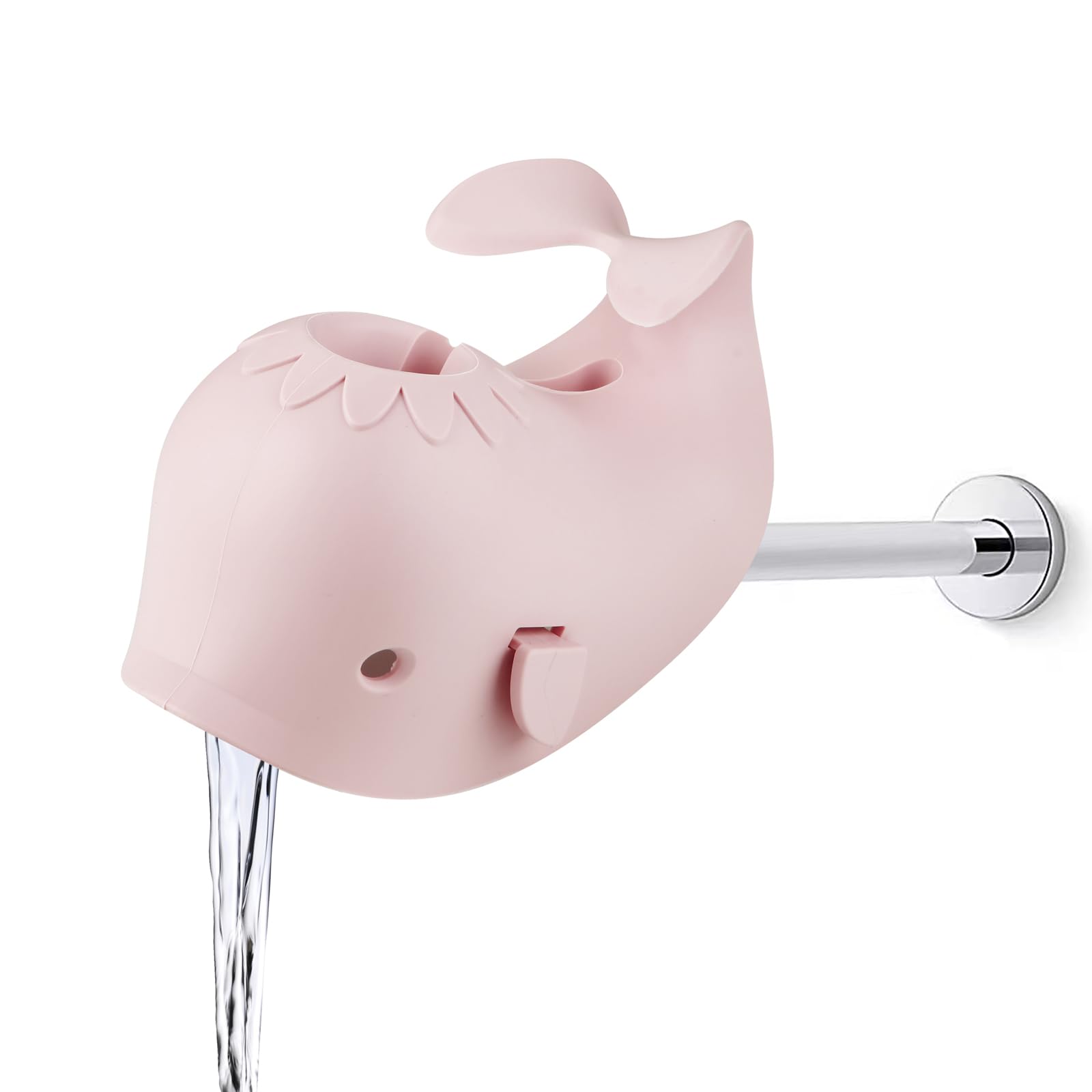 PandaEar Bathroom Wasserhahnschutz Baby Silikon Pink Wal