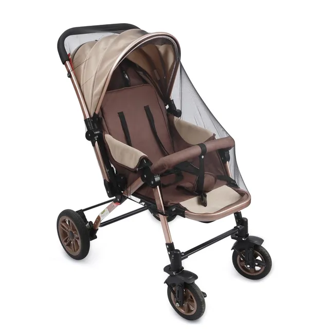 PandaEar Moskitonetz Kinderwagen Schwarz 2er-Set